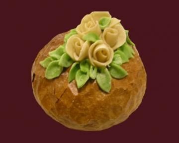 Chleb okolicznościowy z dekoracją solankową